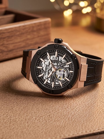 CERRUTI 1881 Analog watch 'Automatic watch Lucardo' in Black