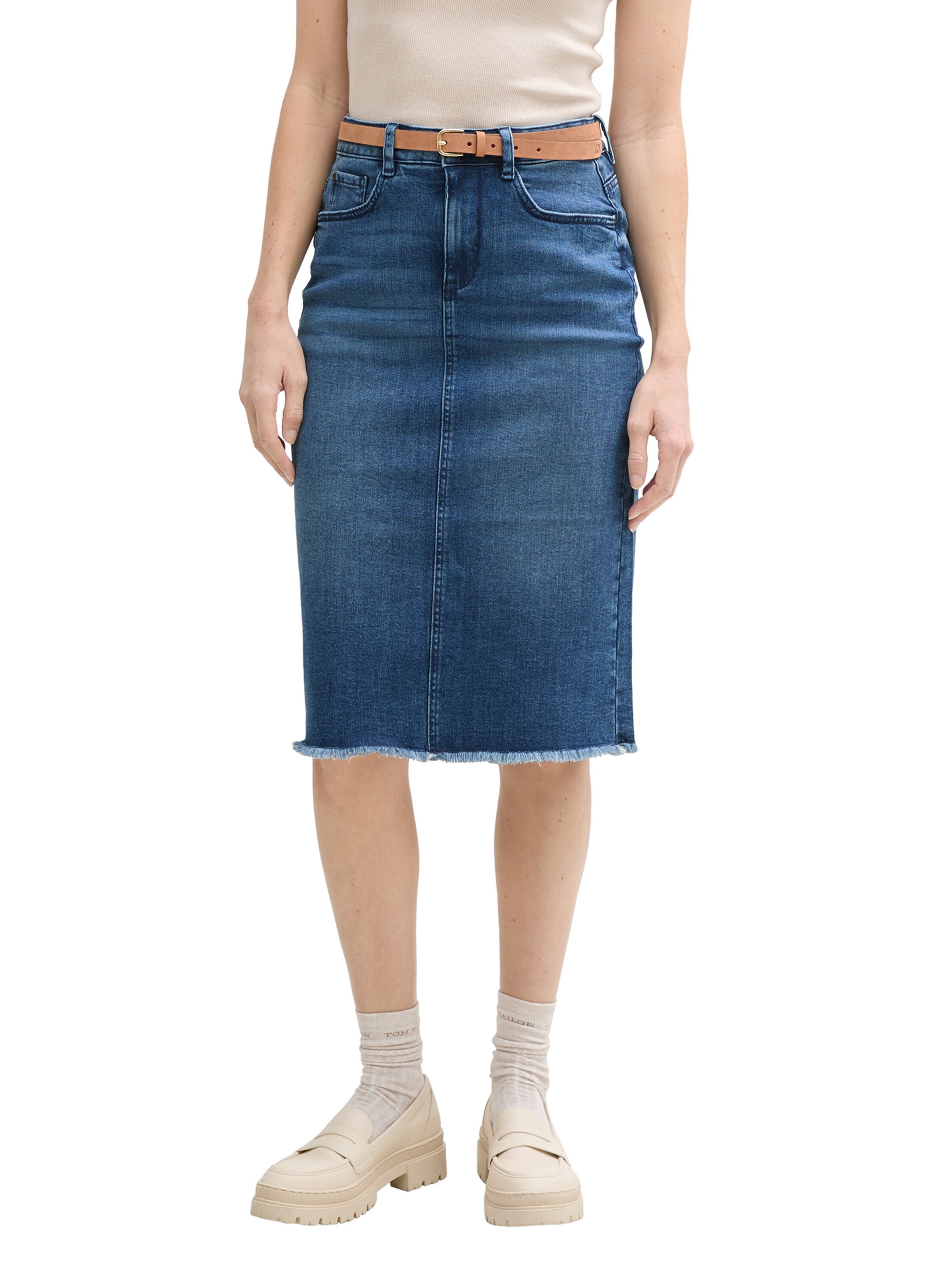 TOM TAILOR Rock in Blau: Vorderseite