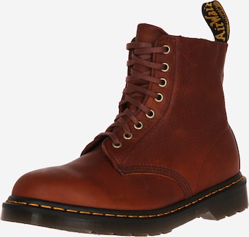 Dr. Martens Lace-Up Ankle Boots 'Pascal' in Brown: front