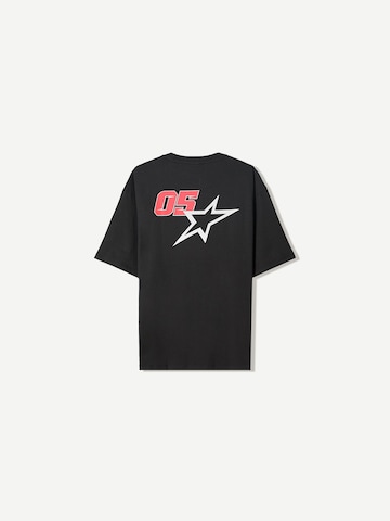 Bershka Koszulka w kolorze czarny