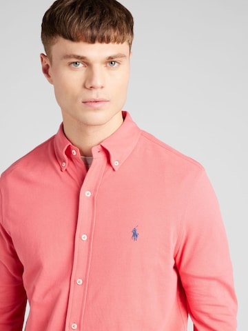 Polo Ralph Lauren Slim Fit Риза в червено