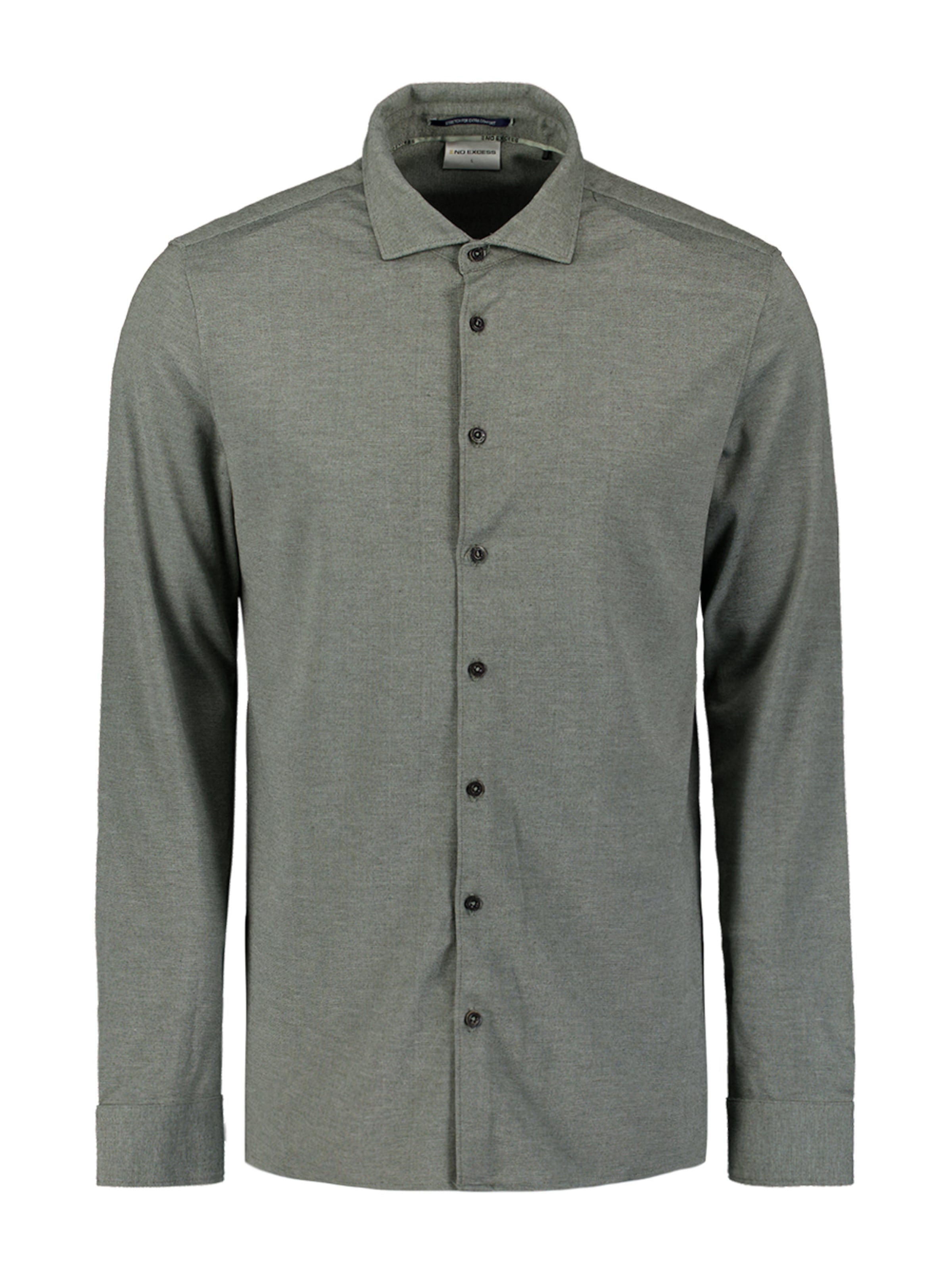 Coupe slim Chemise No Excess en vert : devant