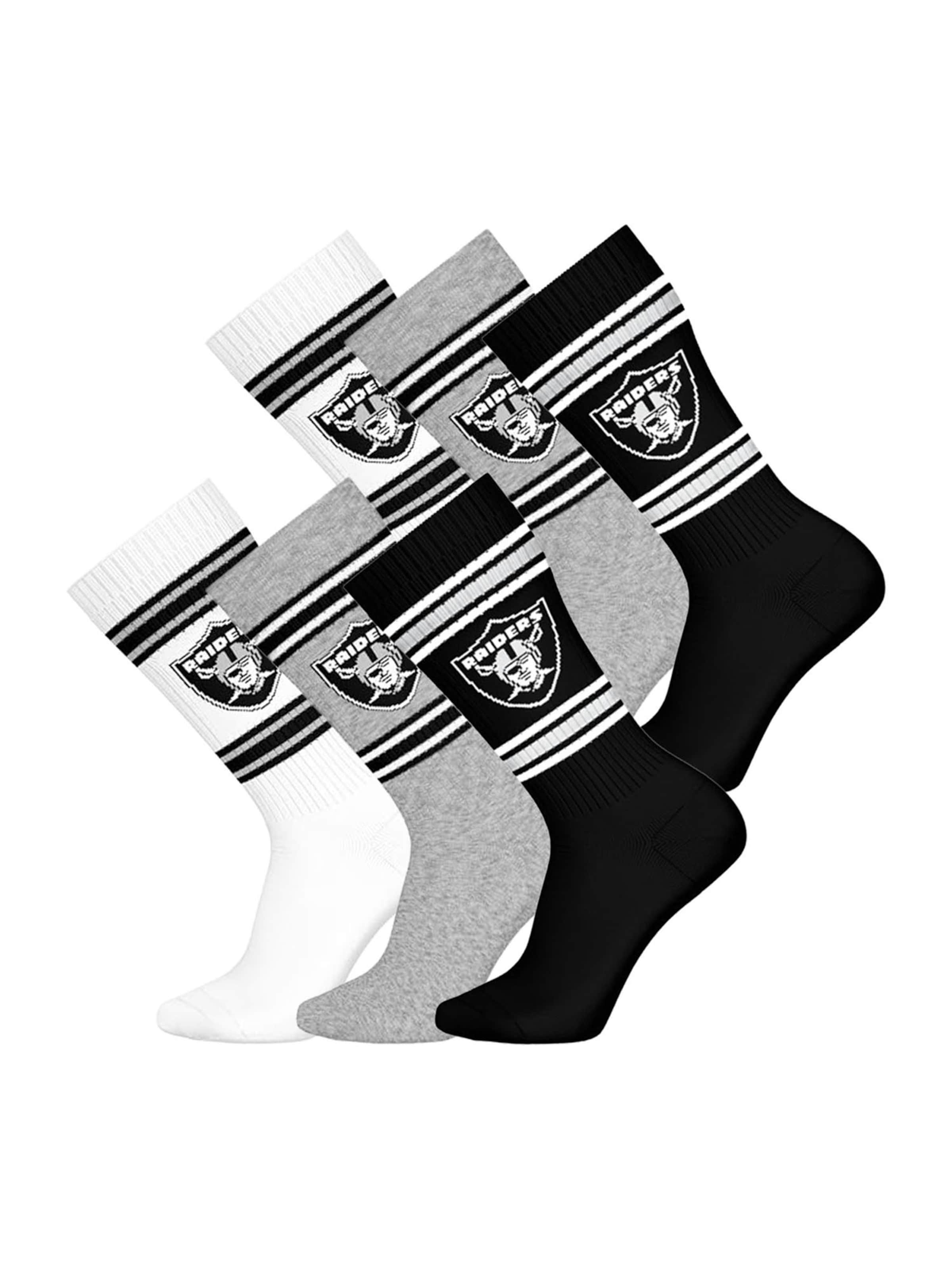 Huddle Socken 'Las Vegas Raiders' in Grau: Vorderseite