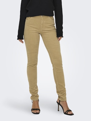 ONLY Skinny Trousers 'Blush-Blair' in Beige: front