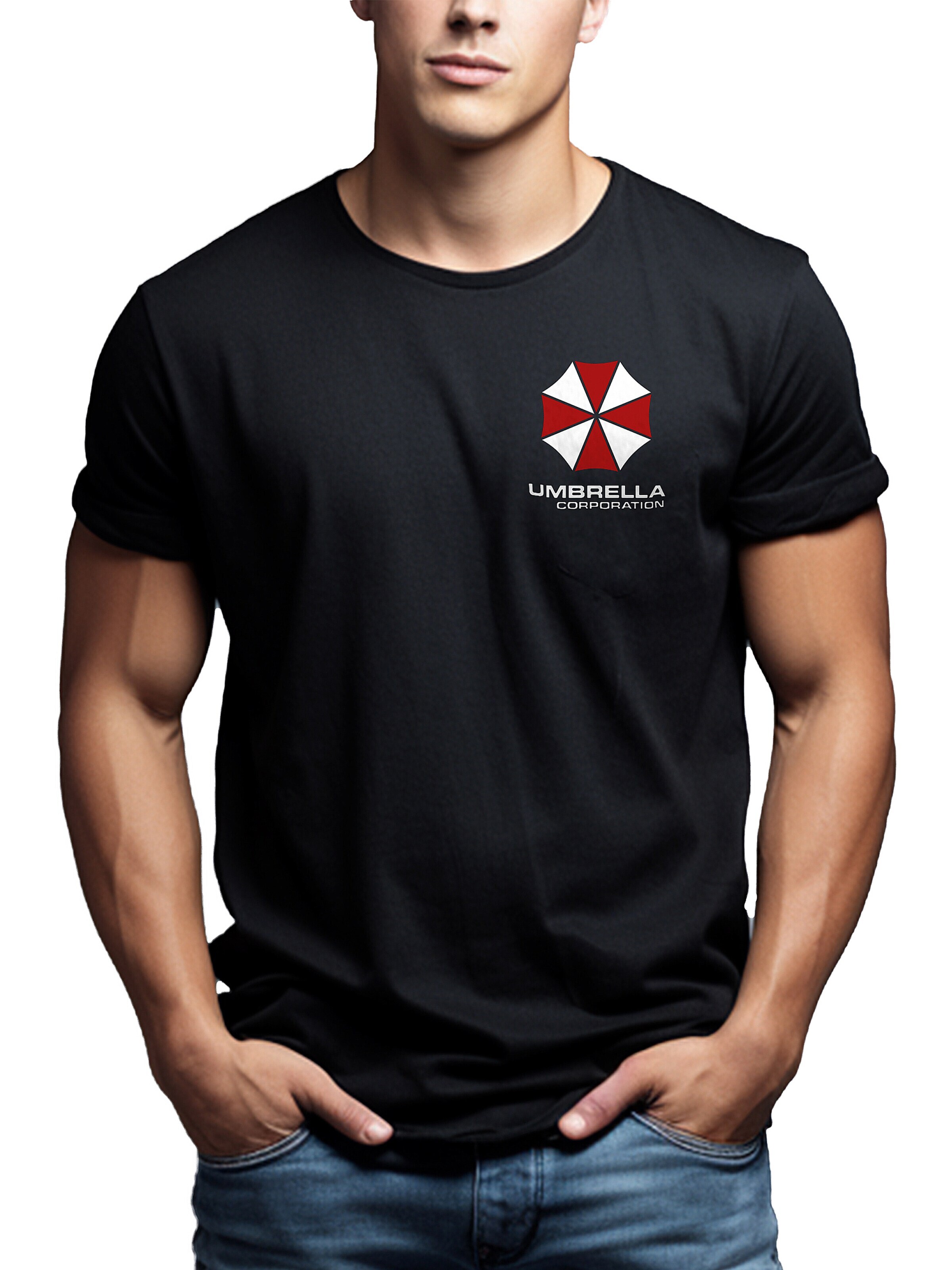 MAKAYA Shirt 'Umbrella Corp.' in Black