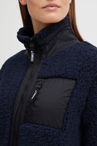 Oxmo Fleece jas 'OXELINE' in Blauw