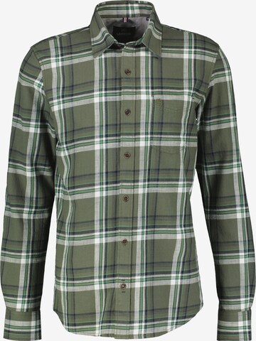 LERROS Regular fit Button Up Shirt in Green: front