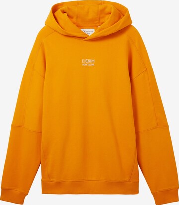 TOM TAILOR DENIM Sweatshirt in Orange: front