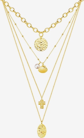 Lulu & Jane Necklace in Gold: front