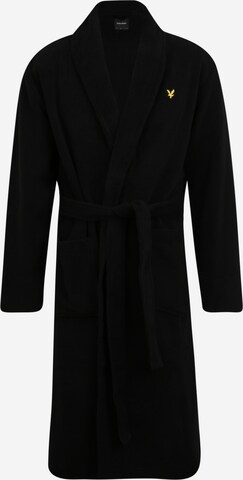 Lyle & Scott Long Bathrobe 'LUCAS' in Black: front