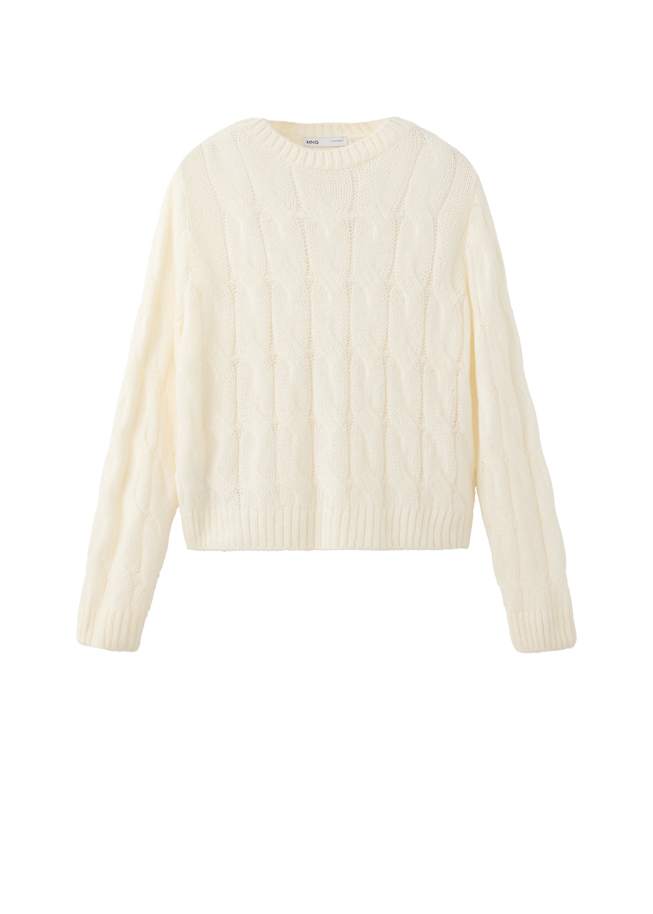 MANGO Sweater 'GUSTOSO' in Beige: front