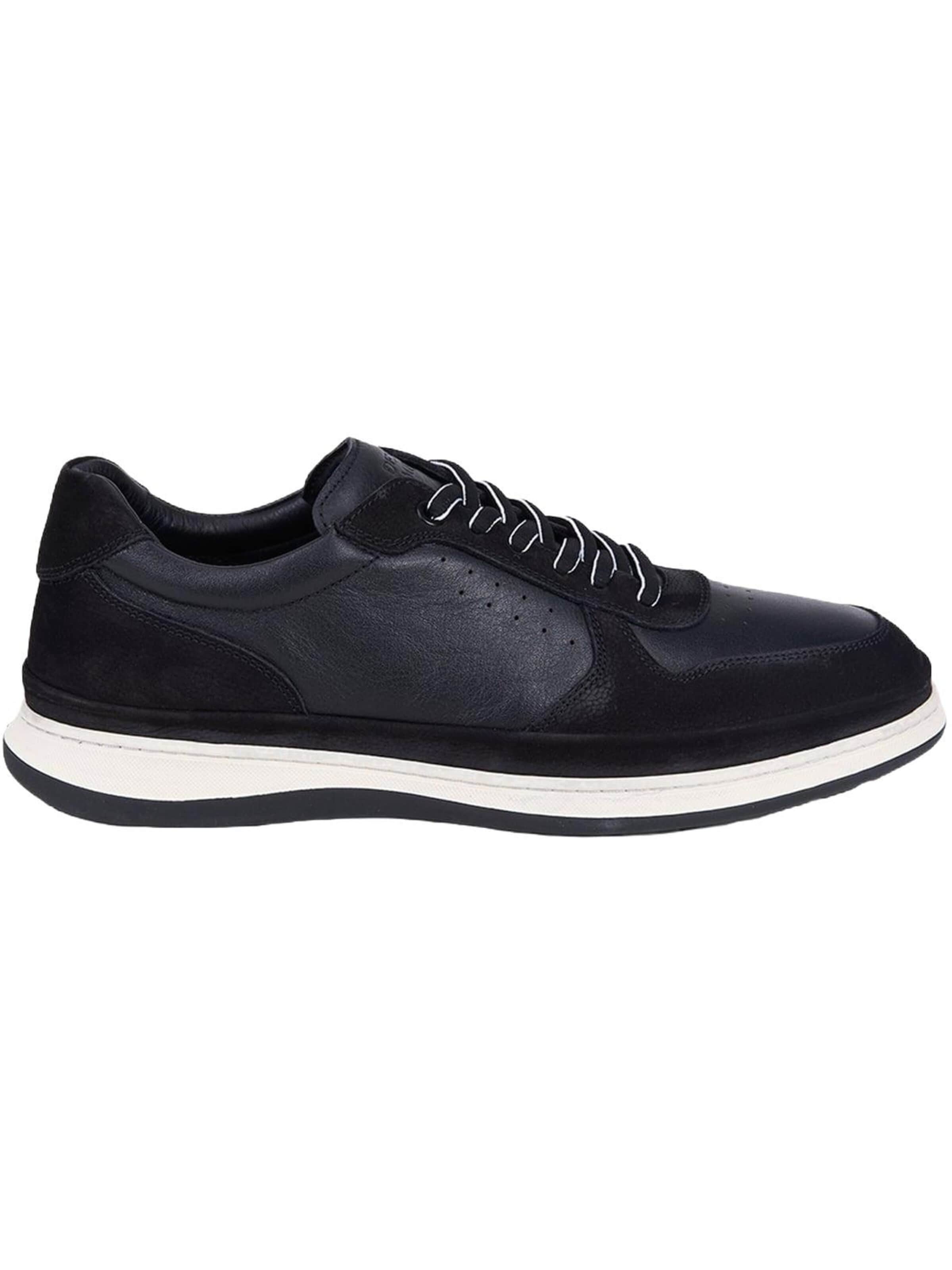 Desa - Zapatillas sin cordones 'Komfort-Sneaker' en negro: frente