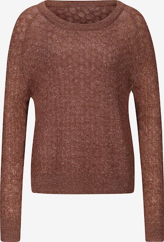 Linea Tesini by heine Sweater in Brown: front