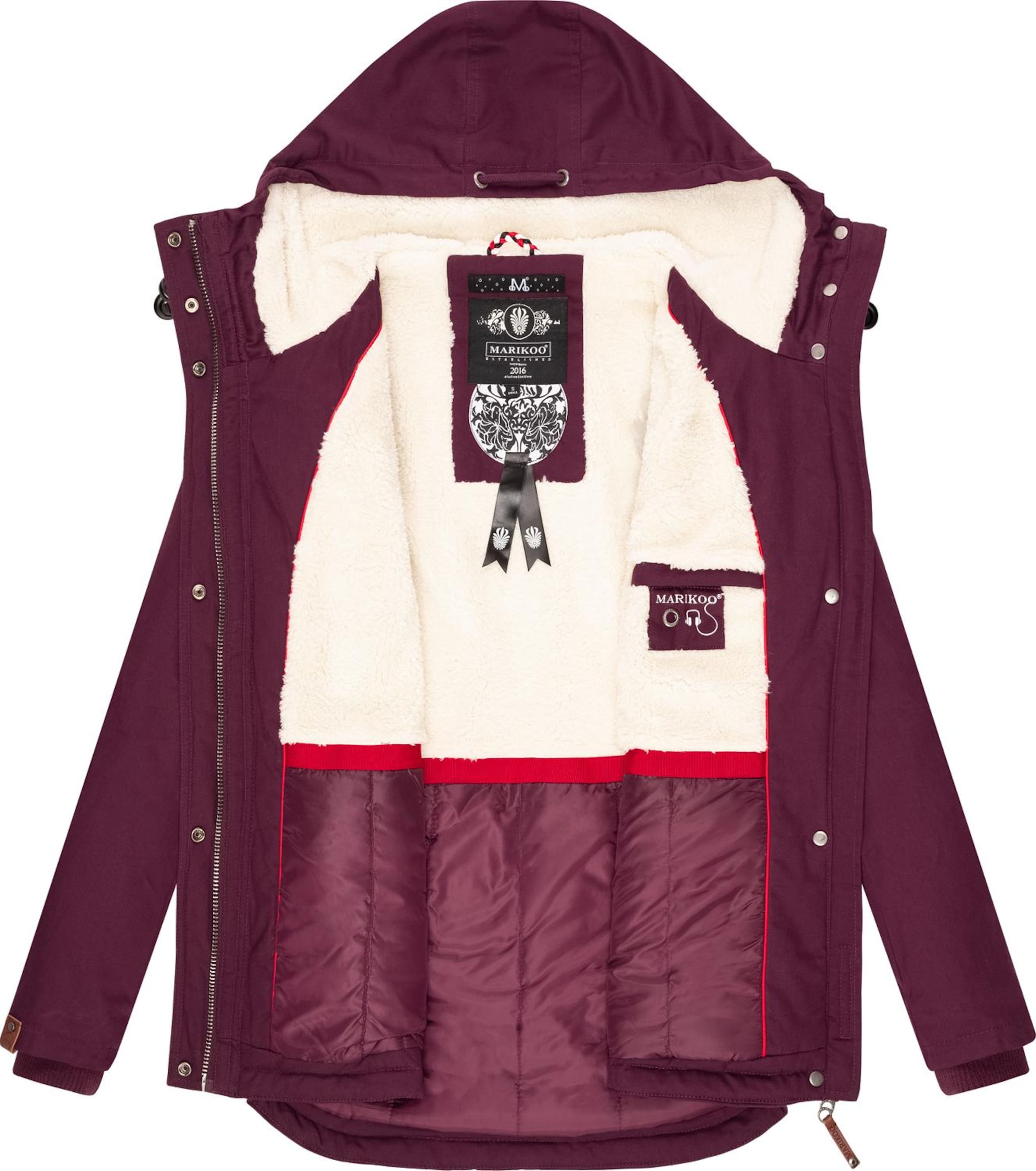 MARIKOO Zimska jakna 'Bikoo' | rdeča barva