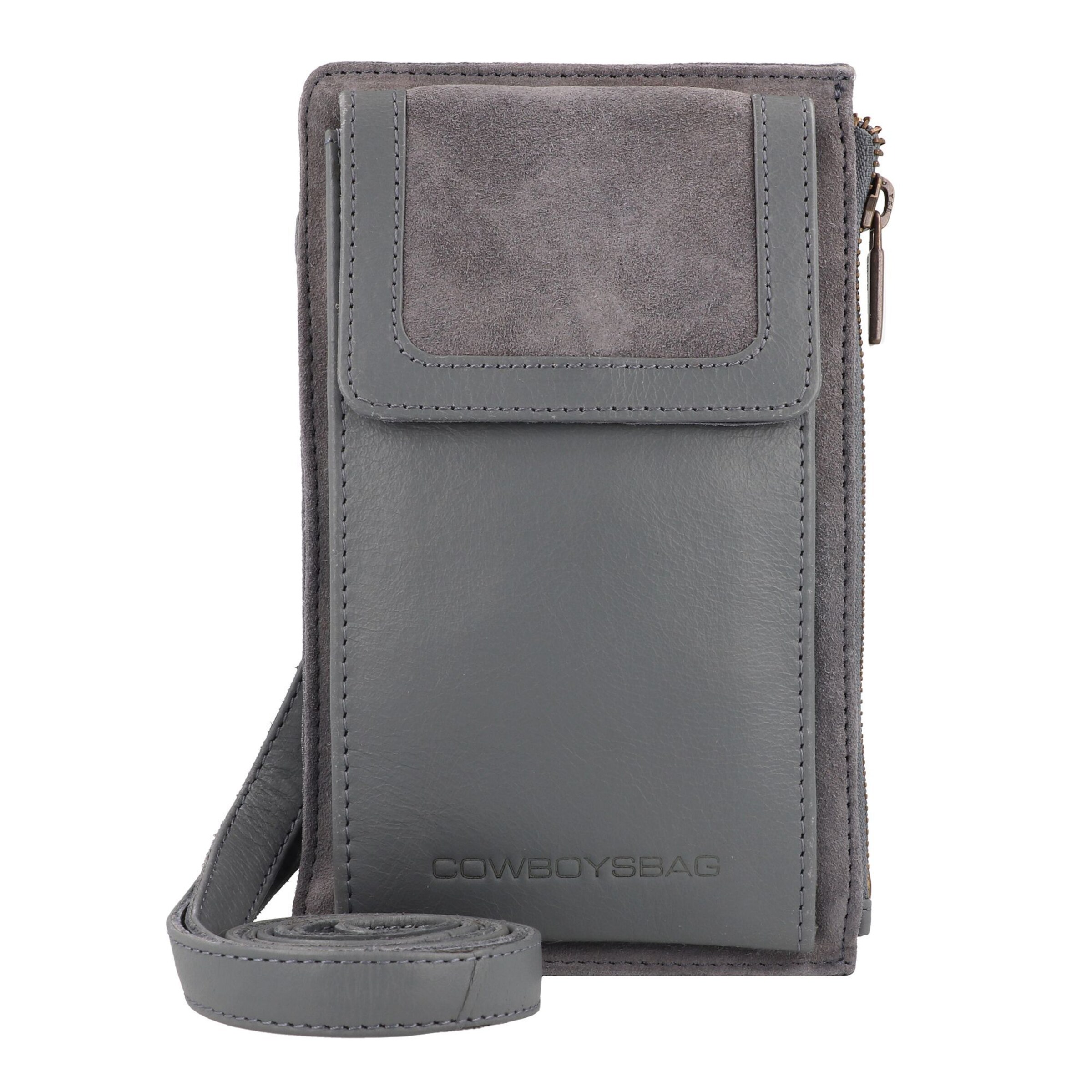 Borsa a tracolla di Cowboysbag in grigio: frontale