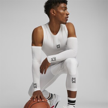 PUMA Arm warmer 'Hoops Team' in White: front