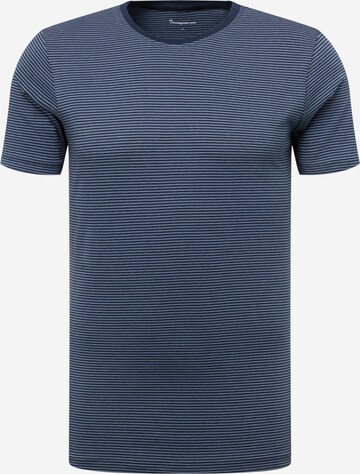 KnowledgeCotton Apparel Shirt 'ALDER' in Blauw: voorkant