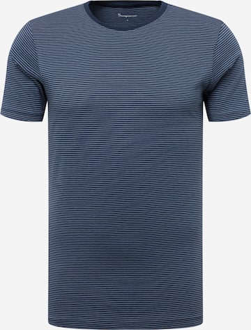 KnowledgeCotton Apparel T-Shirt 'ALDER' - (GOTS) in Blau: predná strana