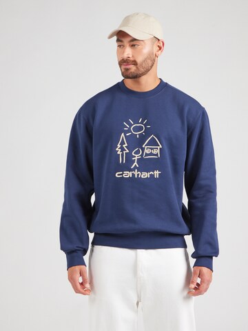 Carhartt WIP Свитшот 'Masterpiece' в Синий: спереди