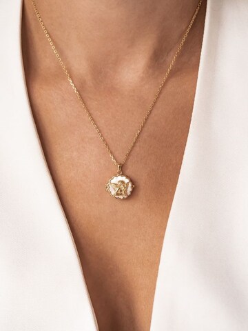 Collana 'Seraphina Locket' di Hey Happiness in oro: frontale