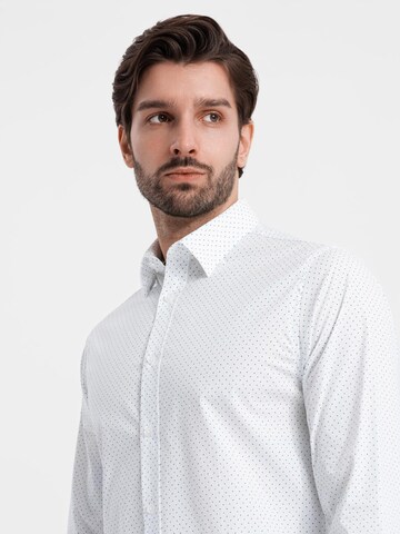 Ombre Regular fit Button Up Shirt 'OM-SHCS-0152' in White
