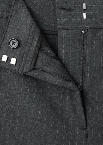 MANGO - Pierna ancha Pantalón 'SOUFFLE' en gris