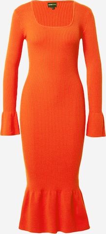 River Island - Vestido de malha em vermelho: frente