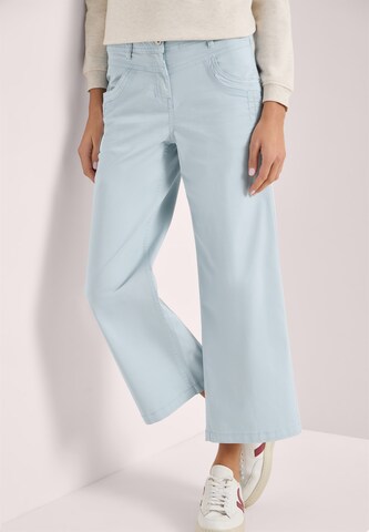 CECIL Wide leg Pants in Blue: front