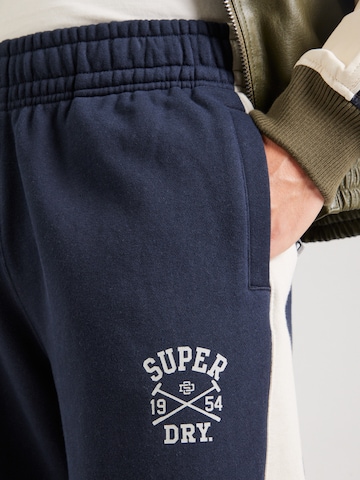 Superdry Slimfit Bukser 'Athletic Club' i blå