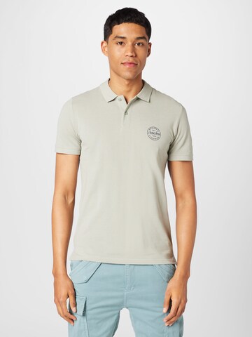 JACK & JONES Poloshirt 'SHARK' in Grau: predná strana