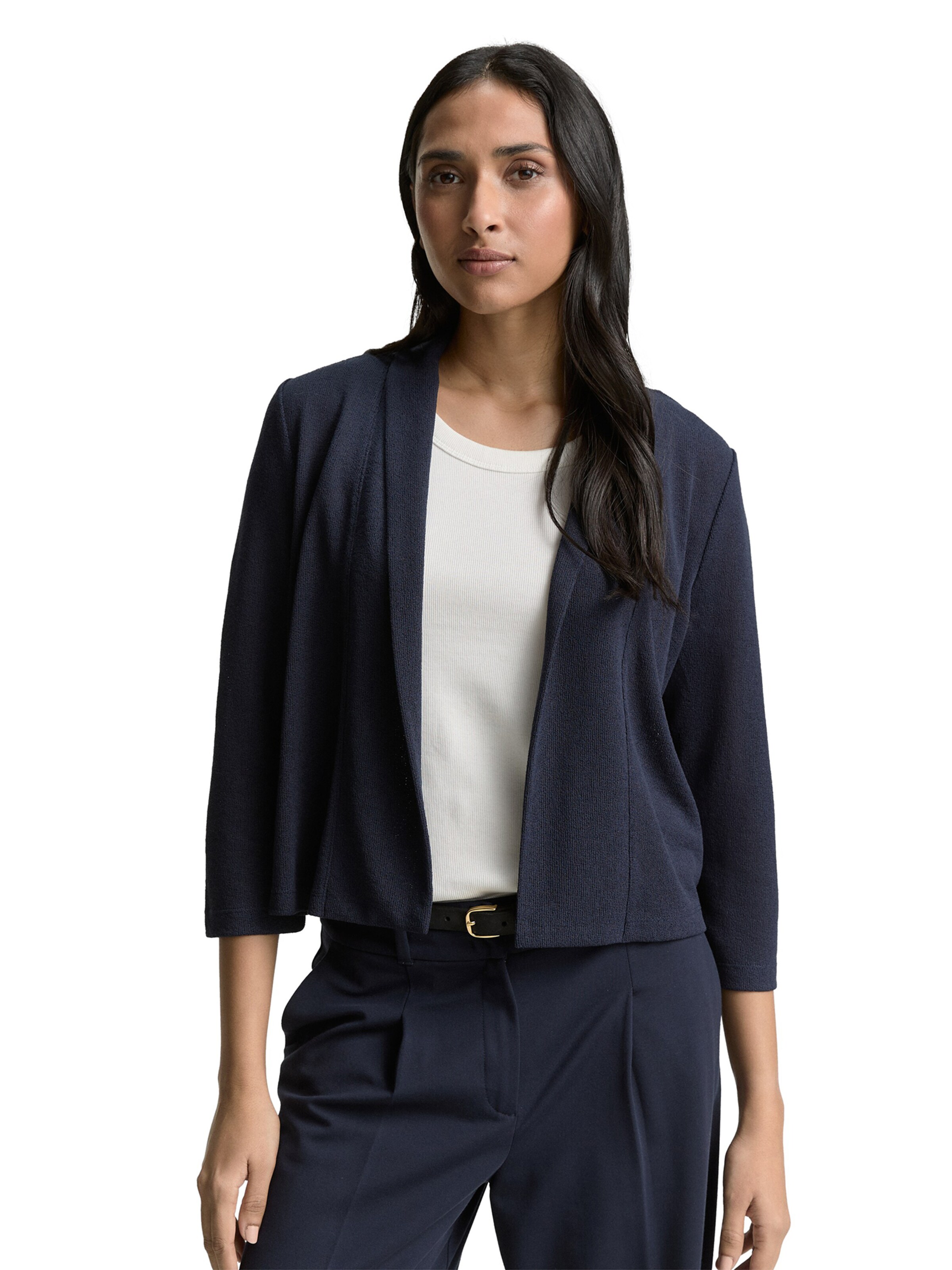 TOM TAILOR Knit cardigan in Blue: front