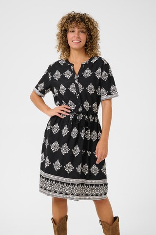 Cream Shirt dress 'Tiah' in Black: front