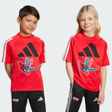 ADIDAS SPORTSWEAR Functioneel shirt 'Marvel Spider-Man' in Rood: voorkant