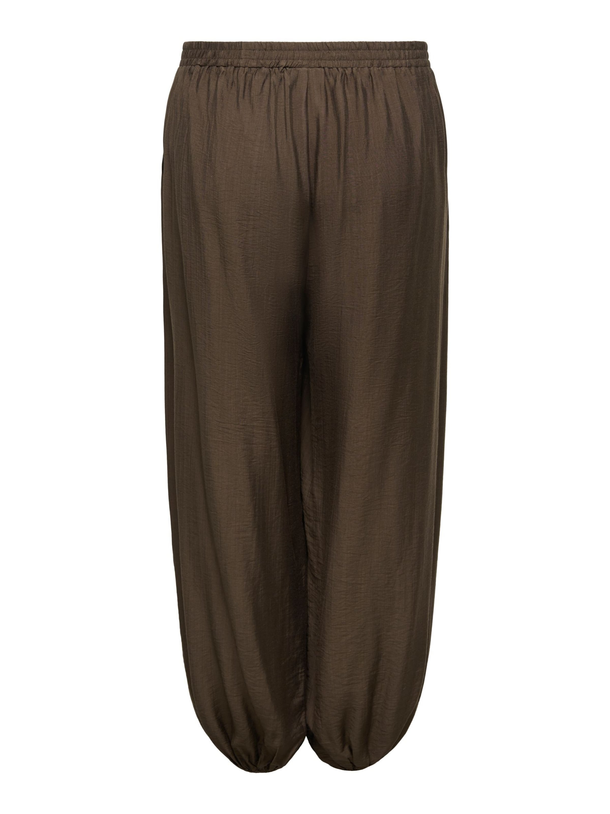 ONLY Carmakoma Loose fit Trousers 'CARCamille' in Brown