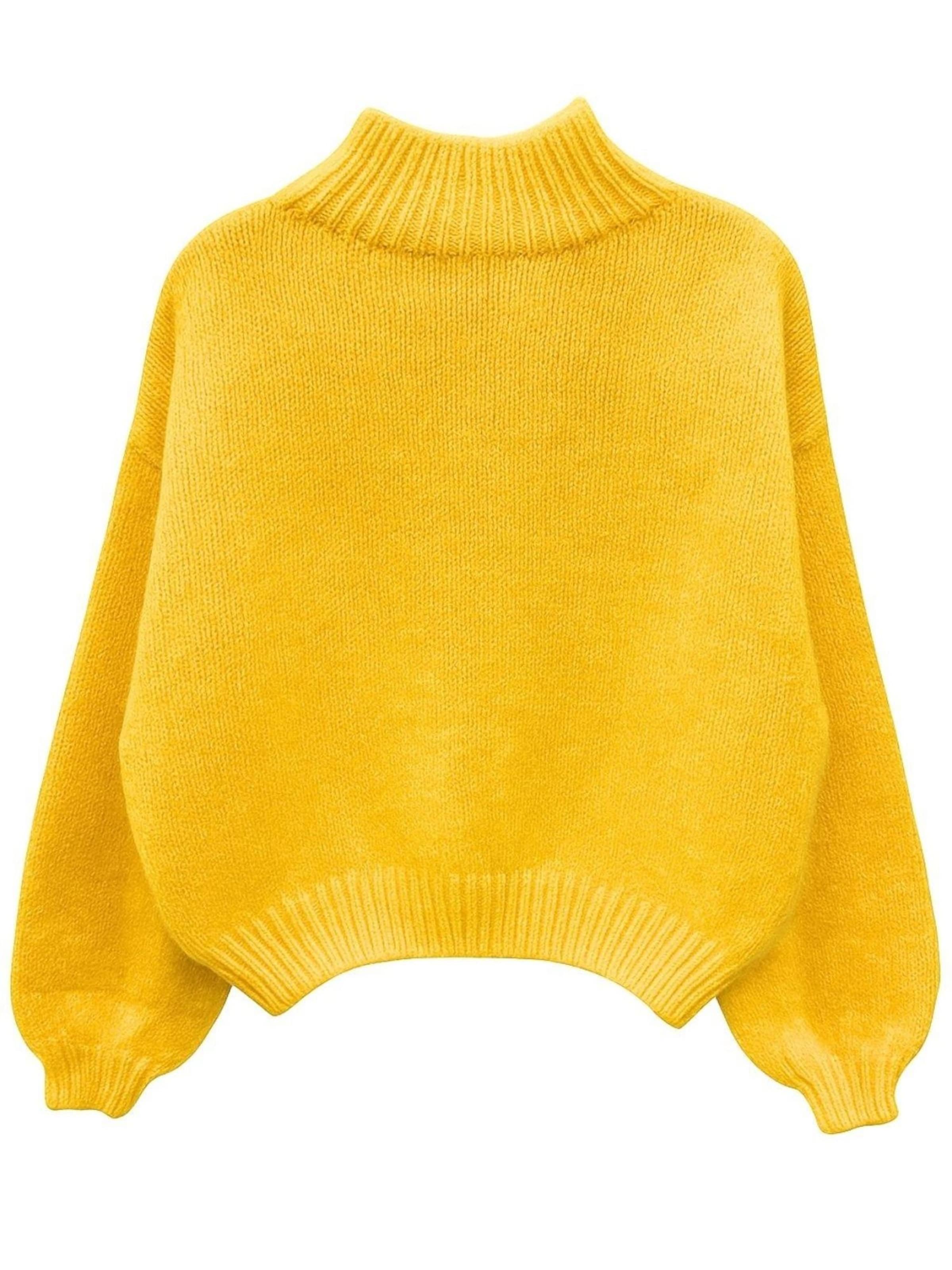 Pullover di MixRay in giallo: frontale
