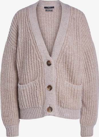 SET Cardigan i beige: forside