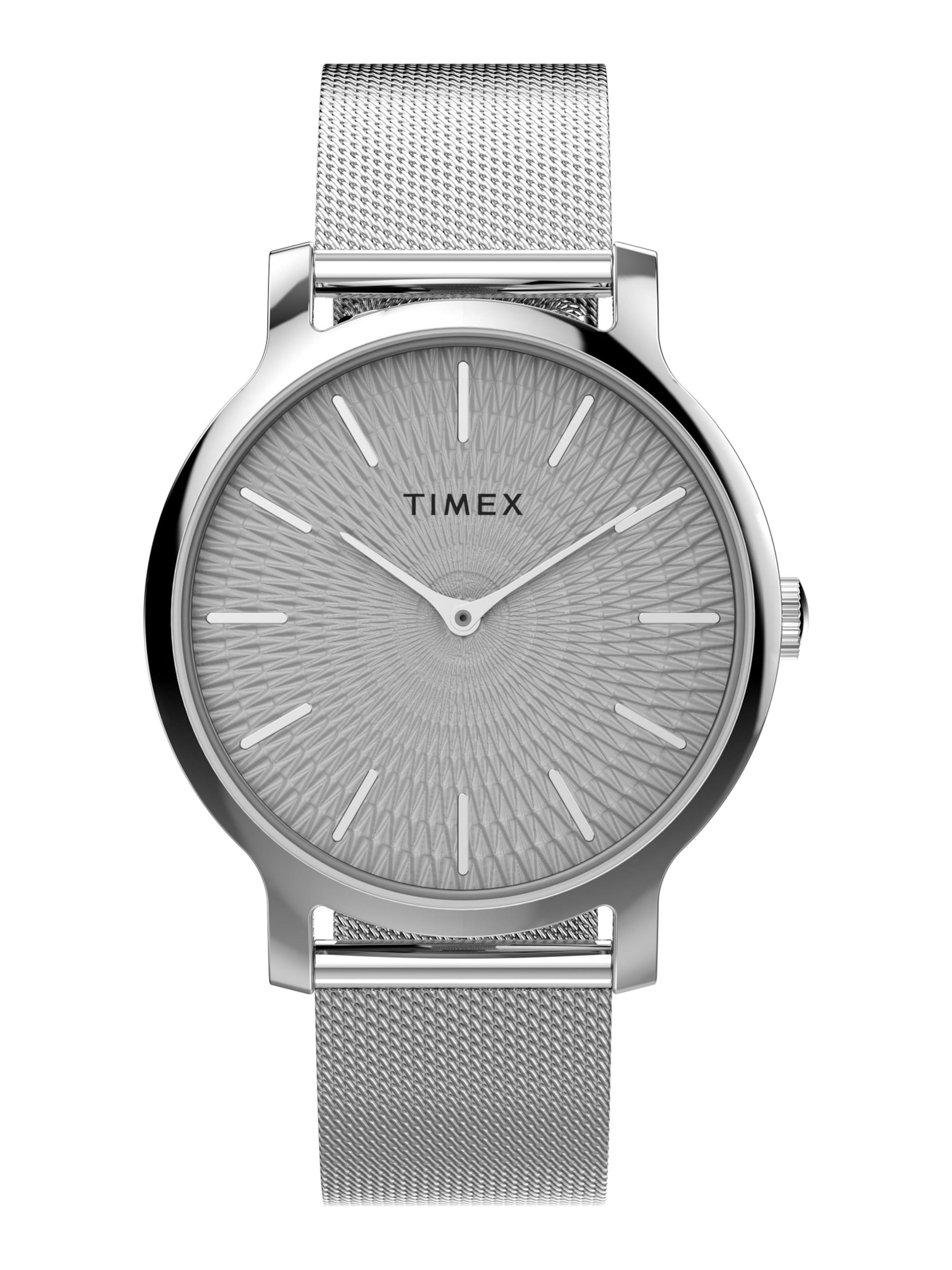 TIMEX Analoguhr 'Transcend' in Silber: Vorderseite