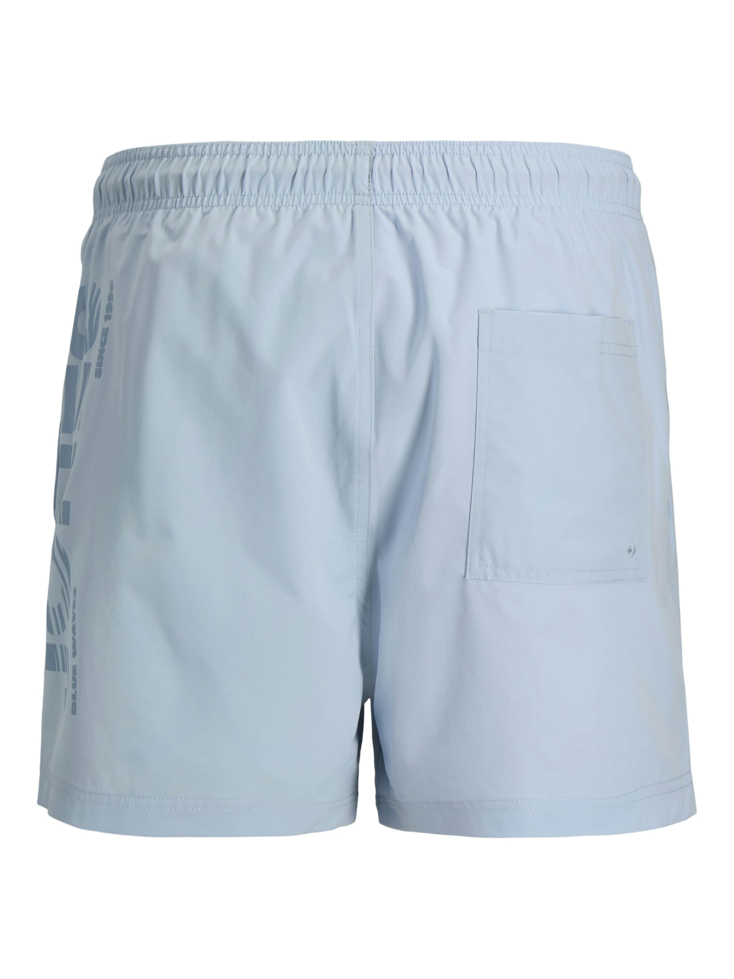 JACK & JONES Swimming shorts 'Jack & Jones Heren Zwemshort JPSTMAUI WAVE Logo Effen' in Blue