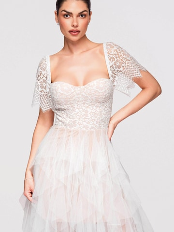 Ombre Evening dress in White