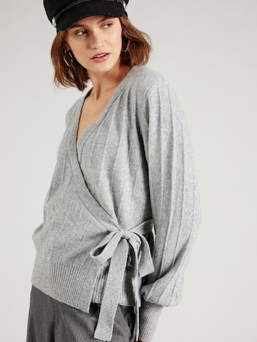 VILA Knit Cardigan 'TRINA' in Grey