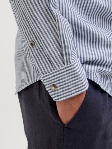Slim fit Camicia 'JJESummer Band' di JACK & JONES in blu