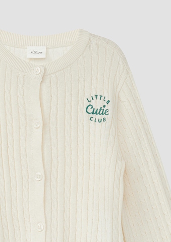 s.Oliver Gebreid vest in Beige