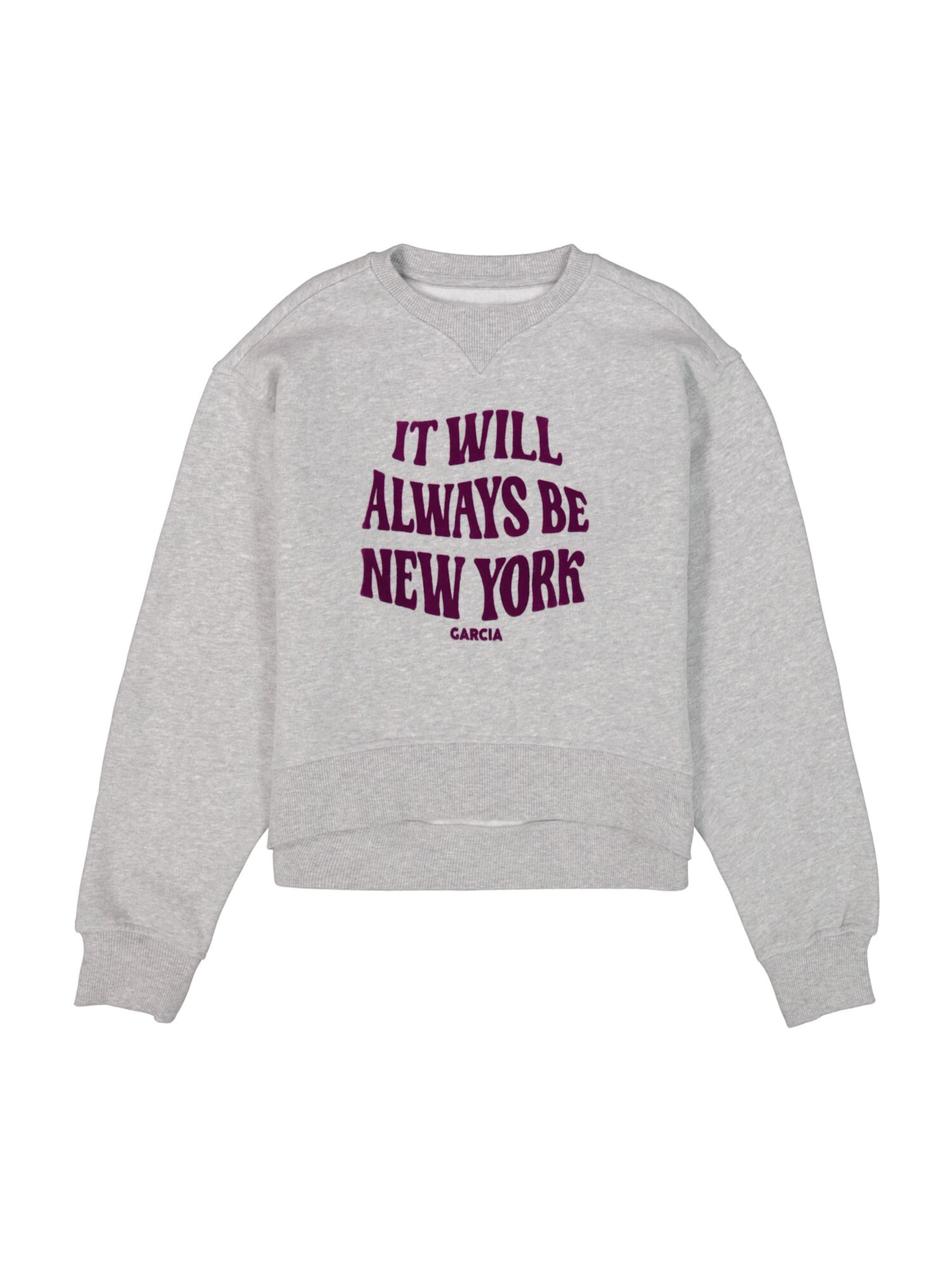 GARCIA Μπλούζα φούτερ σε γκρι: μπροστά