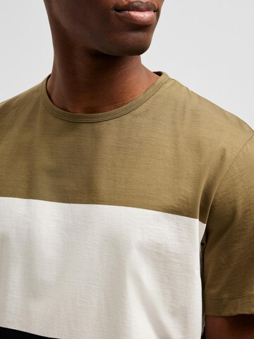 SELECTED HOMME T-Shirt 'Frank' in Grün