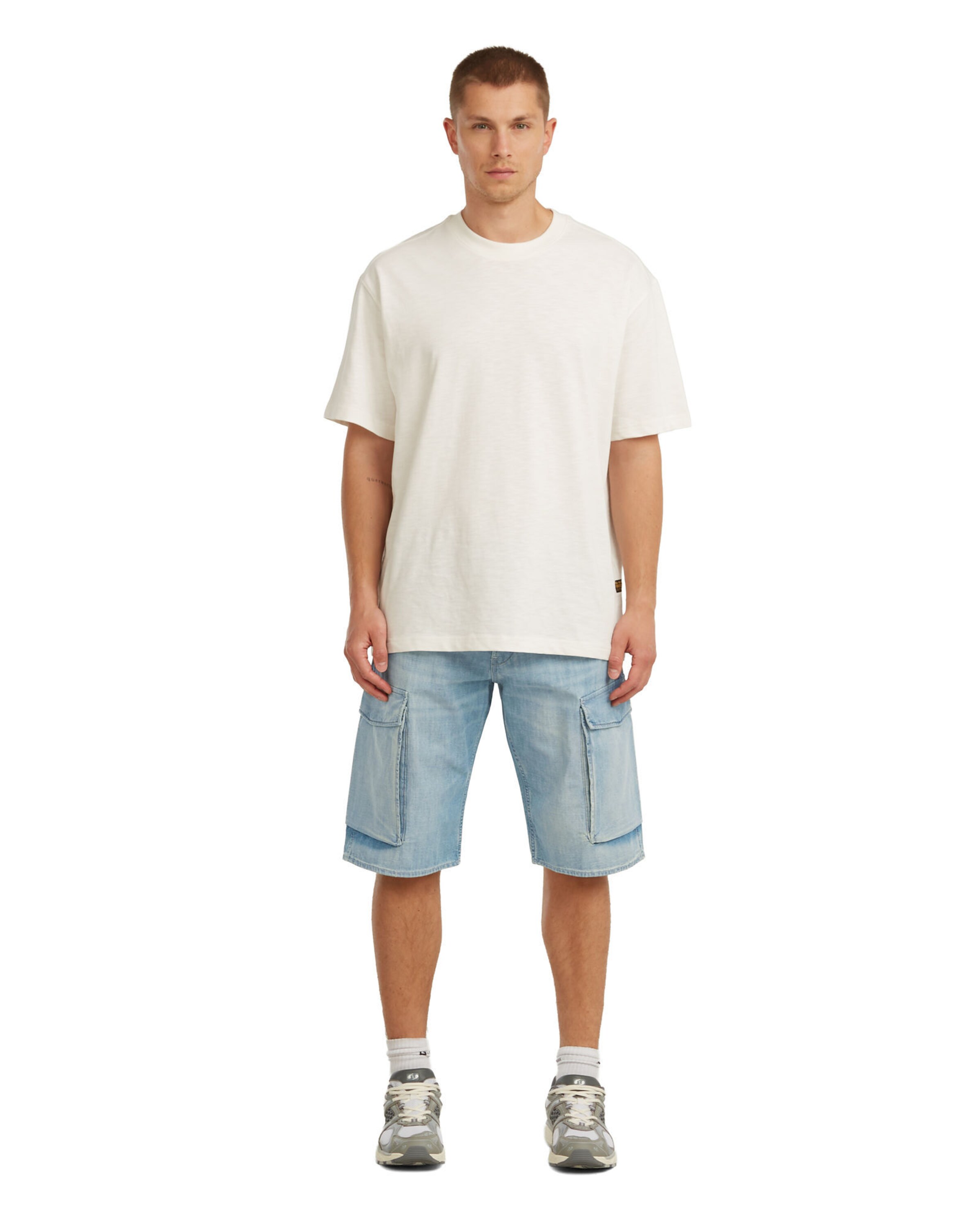 G-STAR Regular Shorts - 'Deegie Cargo Shorts' in Blau