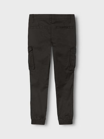 NAME IT Tapered Pants 'Bamgo' in Black