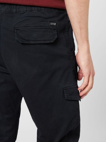 INDICODE JEANS Tapered Cargo Pants 'Levy' in Black