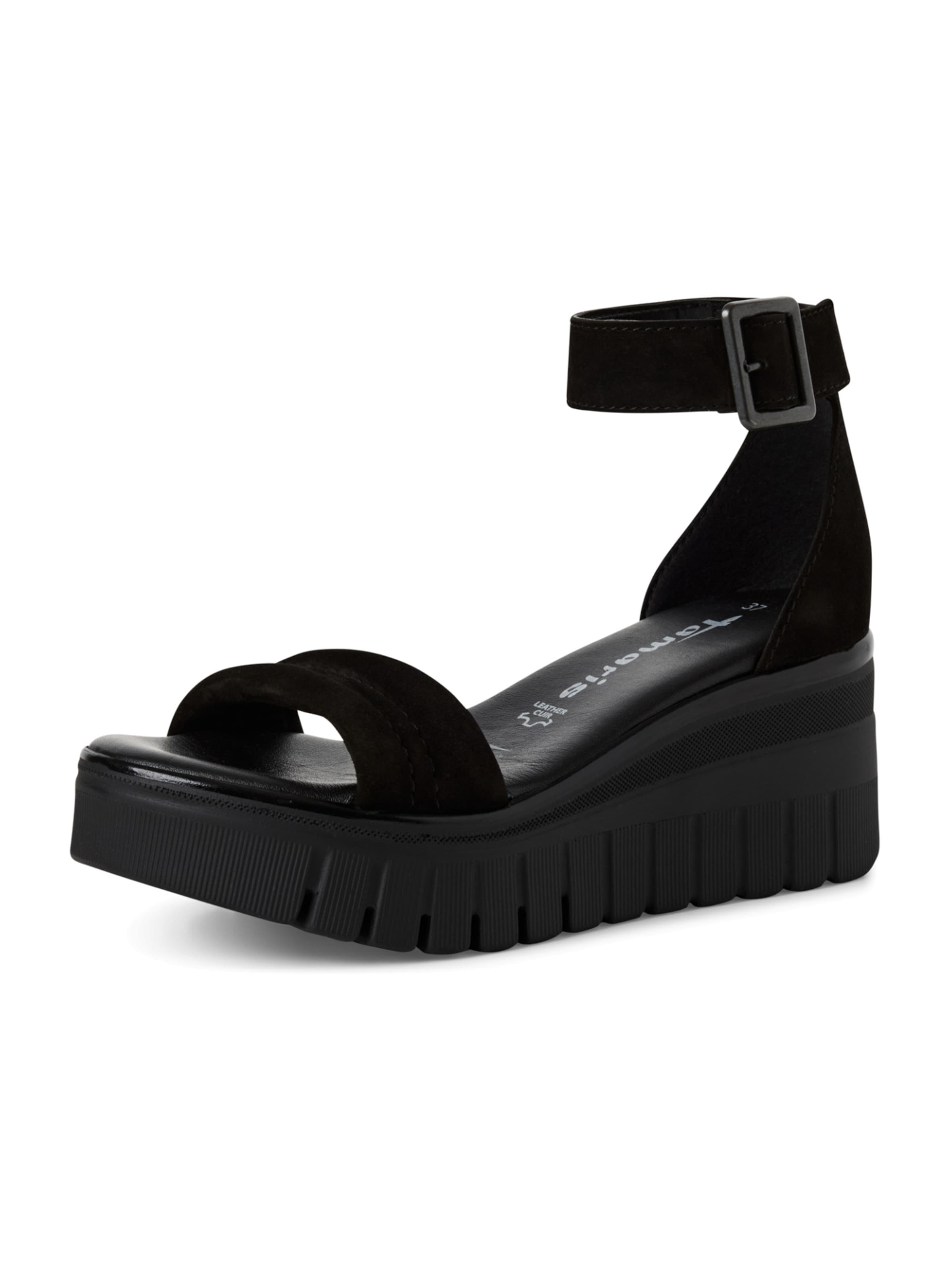 Tamaris Sandali | črna barva: sprednja stran