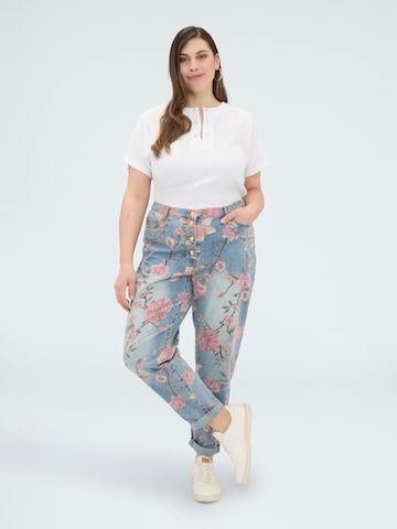 T-shirt Fiorella Rubino en blanc