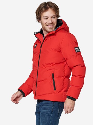 KOROSHI Winter Jacket in Red: front